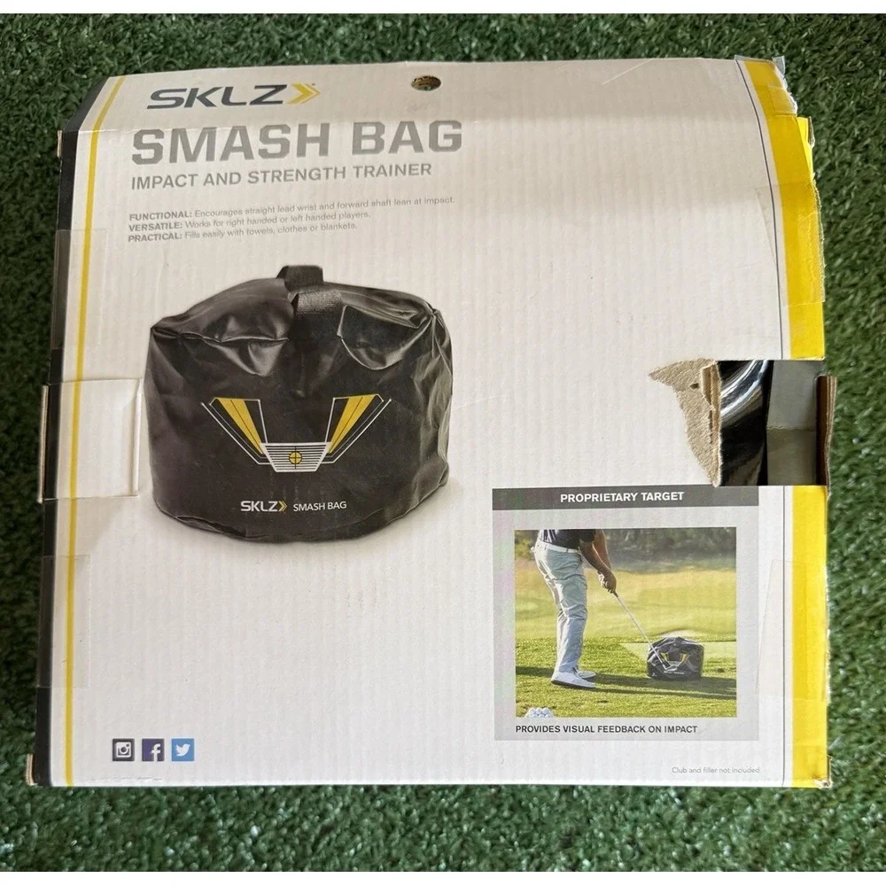 NEW SKLZ Smash Bag Golf Impact Strength Trainer Black